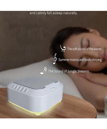 White Noise Machine with 28 Natural Soothing Sounds Rechargeable Portable Sound Machine withTimer Volume Control Sleep Therapy for Baby Kids Adults for Travel Office Home - Buy Online on GoSupps.com