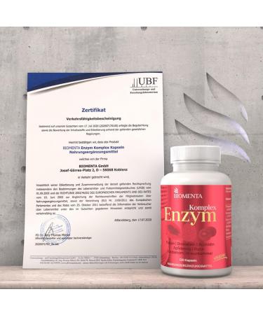 Biomenta Multi Enzyme Complex - 120 Vegan Capsules with Papaya Pineapple & Apple Cider Vinegar | High Dose Premium Digestive Support - Buy Online on GoSupps.com