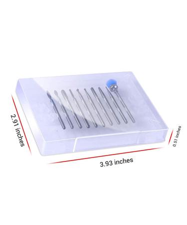 Professional Diamond Cuticle Nail Drill Bits Set - 10pcs for Manicure & Pedicure | Acrylic & Gel Nails | Home, Salon, School Use - Buy Online on GoSupps.com