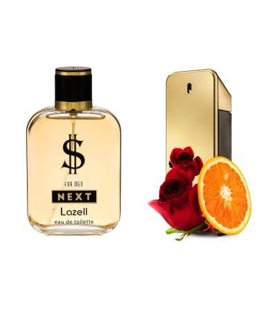 Lazell Dollar Next for Men Perfume | Impression by Million One Cologne | Eau De Toilette 3.4 Fl Oz | Citrus Woody Fragrance | European oncentrated Scent Lasts 6-9 Hours