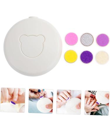 SHOWERORO 1 Set Nail Grinder Pedicure Tool Safe Nail Polishing Accessory Safe Adults Nail Kit Electric Nail Sharpener Manicure Kit Nail Polishing Tool Electric Nail Trimmer 7X7X3CM White - Buy Online on GoSupps.com