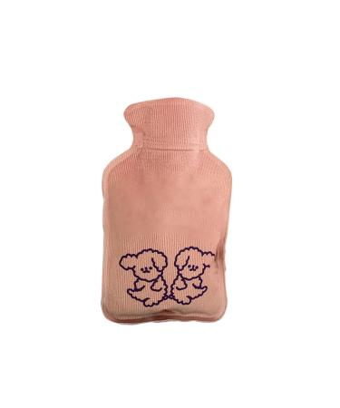 MAIES hand warmer warm and cute PVC hot water bottle with knitted soft and comfortable cover can be heated and reused