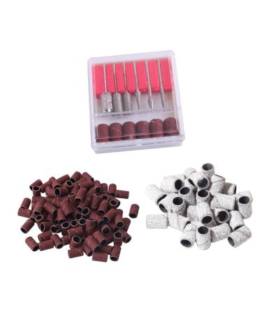 Beaupretty 1 Set Set Electrical Tools Set Professional Nail File Carbide Drill Bit Nail Drill Bit Sanding Bands Manicure Tools Sanding Rings Nail Sander Set Manicure Tool Kit Acrylic medium Assorted Color
