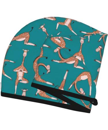 Premium Hair Towel Wrap - Quick Drying Towel Turban for Women | Giraffes Yoga Design - Buy Online on GoSupps.com