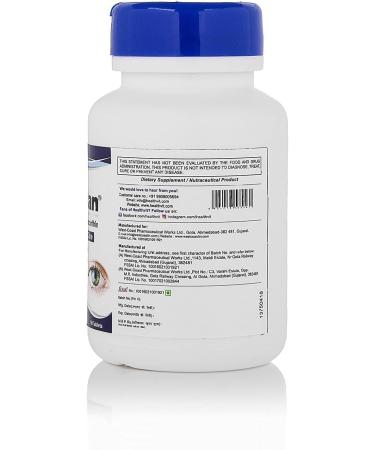 NACHT Eyevitan Eye Care with Bilberry Lutein Zeaxanthin Vitamins - 60 Tablets - Buy Online on GoSupps.com