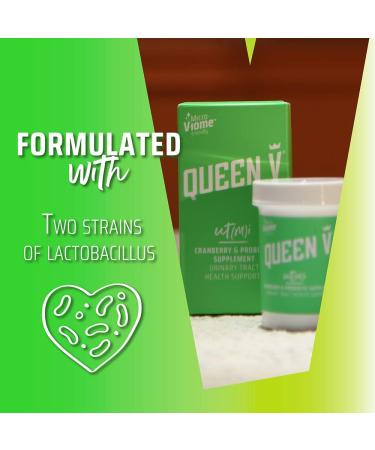 Queen V uT(m) Probiotics - 30ct Capsules for UT Health with 2 Lactobacillus Strains & Cranberry - Buy Online on GoSupps.com