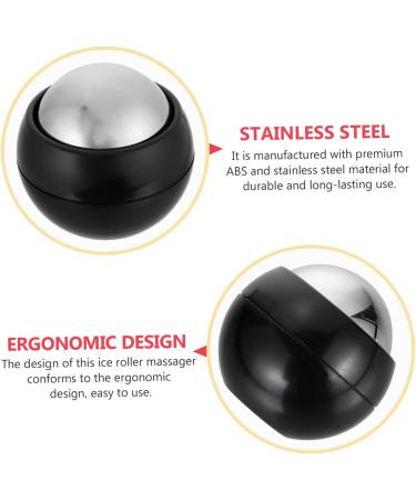 Buy Bcoath Handheld Massage Ball - Cold & Hot Roller for Muscle Relief | Face & Body Massage Device - 6.5cm Black - Buy Online on GoSupps.com