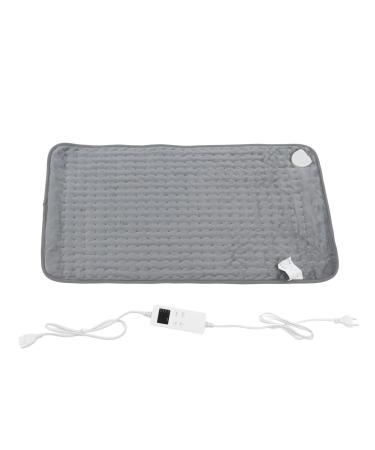 Electric heating pillows soft heating pillows for pain relief for cramps in the neck shoulder LCD controller with 6 quick heating settings automatic shutdown (gray) EU connector 220V gray