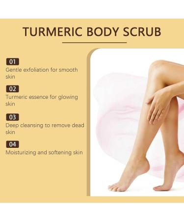 Gommage corporel au curcuma exfoliant naturel limine les impuret s et l'exc s de s bum unifie le teint et procure une peau lisse et clatante. 3PC - Buy Online on GoSupps.com