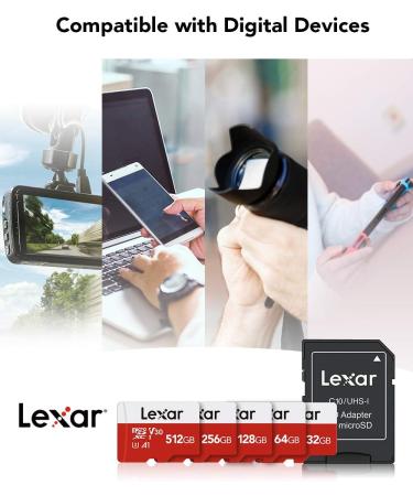 Lexar 32GB Micro SD Card 2 Pack - High Speed TF Card with Adapter - 100MB/s, UHS-I, Class 10, V10, A1 - Buy Online on GoSupps.com