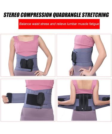 Breathable Unisex Lumbar Support Belt - Adjustable XXL Lower Back Bandage for Pain Relief & Spine Decompression - Buy Online on GoSupps.com