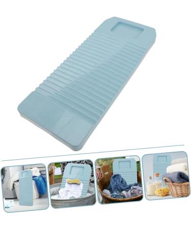 Beavorty Sky-Blue Home Washing Board - Durable Plastic Clothes Scrubbing Board 45.8x18cm for Easy Household Laundry - Buy Online on GoSupps.com