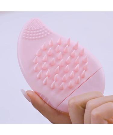 jlceh Silicone Face Scrubber Double Side Silicone Face Scrub Brush Manual Hair Scrubber Handheld Scrubber for Deep Cleaning Skin Solid Powder - Buy Online on GoSupps.com