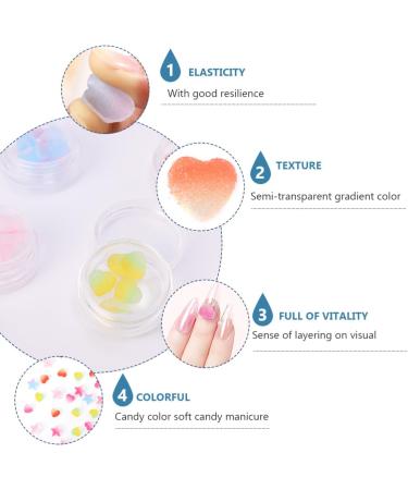 Housoutil 1 Set Gem Stickers Manicure Polymer Clay Sticker Eye Patches for Adults Fruit Clay Slices Nail Sticker Nail Art Stickers Manicure Patches Pearlescent 3D Pan Beads 4X4X2cm As Shown a - Buy Online on GoSupps.com