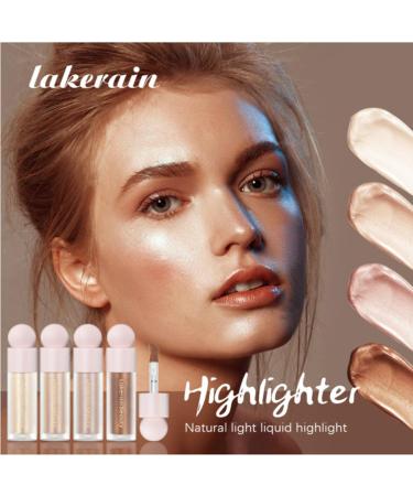 Surligneur liquide cr me scintillante hydratante et claircissante pour visage et corps (#03 ou rose) #03 ROSE GOLD 1 ml (Lot de 1) - Buy Online on GoSupps.com