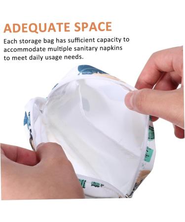 Buy Wofashpuret 4-Piece Travel Storage Bag Set for Women's Bandages Tampons & Feminine Pads - High Capacity Cotton Diaper Bag Organizer - Buy Online on GoSupps.com