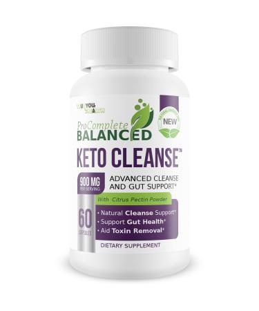 Keto Cleanse - Pro Complete Balanced Cleanse & Gut Support - Aid Toxin Removal & Nutrient Absorption - Help Cleanse The Body & Digestive Tract - All Natural Formula - Promote Healthy Gut & Digestion