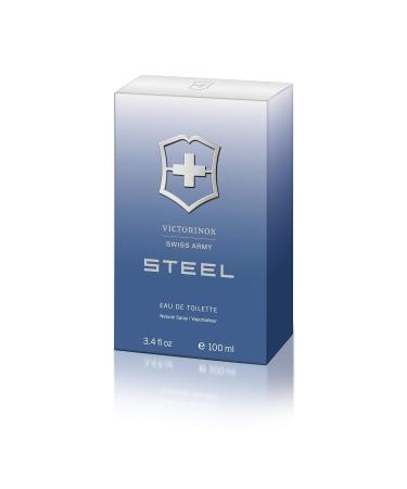Victorinox Swiss Army Steel Men 3.4 oz EDT Spray 3.4 Ounce - Buy Online on GoSupps.com