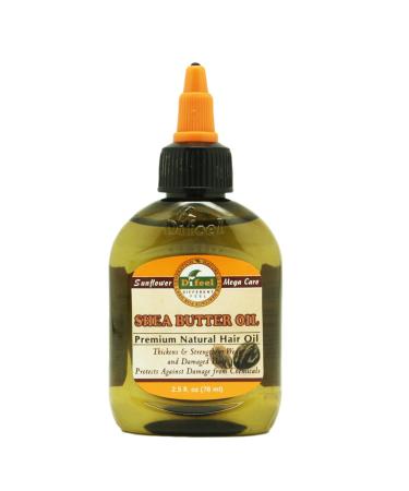 Difeel Premium Natural Shea Butter Hair Oil 2.5oz (3-Pack) - Nourishing Treatment for Hair Growth & Moisture - Buy Online on GoSupps.com