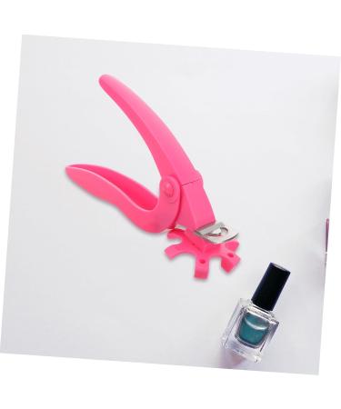 Healeved Fake Nails Scissors Trimmer Nail Clippers Nail Tips Nail Art Tool Stainless Steel Nail Clipper Fingernail Manicure Tool Nail Art Clipper Nail Flakes Plastic Lengthen Pink - Buy Online on GoSupps.com
