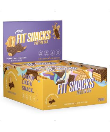 Alani Nu Fit Snack Protein Bar  Gluten-Free Bars  16g Protein  Low-Sugar  Low-Carb  Gluten-Free  Peanut Butter  12 Servings - Buy Online on GoSupps.com