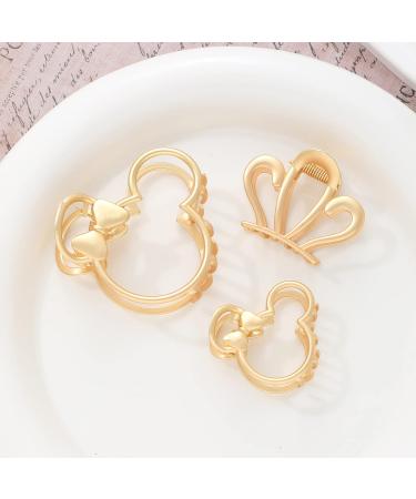 Purggy 3 Pack Large Metal Claw Clips for Mouse Ears Theme Party - Hair Accessories - Buy Online on GoSupps.com