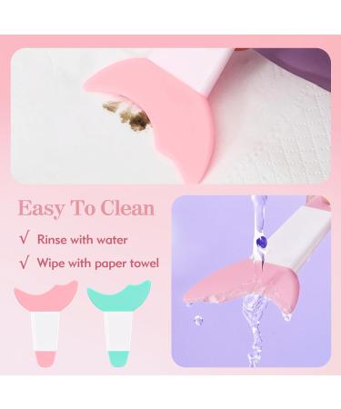 2pcs Mascara Shield Applicator Guard - Silicone Eyeliner Tool Set - Winged Eyeliner Stencils - Reusable - Pink & Blue - Buy Online on GoSupps.com