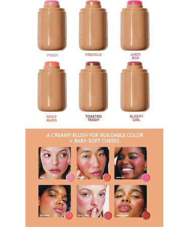 Pocket Blush Stick Multipurpose Long Lasting Smooth Blush Stick 3-in-1 Buildable Natural Matte Blush Stick for Cheeks Eyes and Lips (Toasted Teddy 1) Toasted Teddy 1 count (Pack of 1) - Buy Online on GoSupps.com