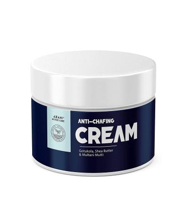 Azani Natural Anti Chafing Cream | Intimate Area Cream | Multi-Purpose Healing Cream for Rashes, Blisters, Thigh Rub, Itchy & Sore Skin from Sports & Fitness Activities | Multani Mitti, Shea Butter & Gotukola (Men & Women)…