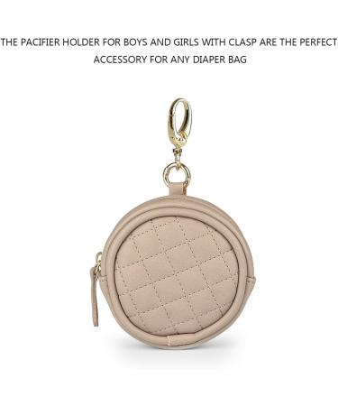  Joebo Pacifier Holder ETUI Silicone Baby Pacifier Storage Box with Carabiner | Nipple Bag Cover for Strollers & Outdoor Use 150 Brown  - Buy Online on GoSupps.com