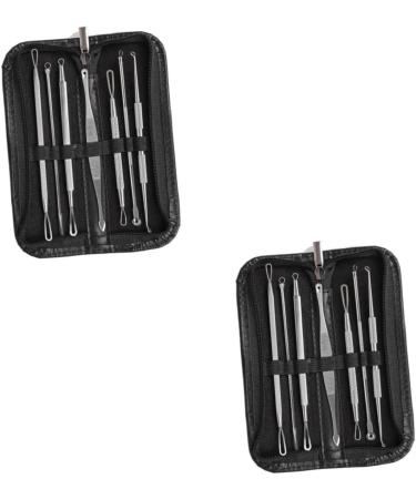 PLAFOPE 14 Pcs Blackhead Removal Extractor Tools Comedone Extractor Blackhead Extractor Silver - Buy Online on GoSupps.com