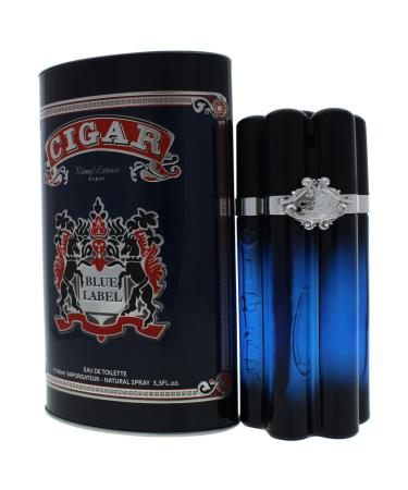 Cigar Blue Label Men 3.3 oz EDT Spray 3.3 Ounce (Pack of 1) - Buy Online on GoSupps.com