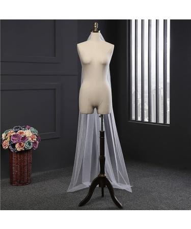 Haraty Ivory 1 Layer Wedding Tulle Veil with Comb for Women and Girls - Buy Online on GoSupps.com