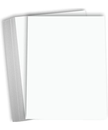 Hamilco White Cardstock Thick Paper 8 1/2 x 11 Blank Heavy Weight 80 lb Cover Card Stock - for Brochure Award and Stationery Printing - 50 Pack