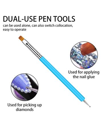 Lofuanna 15ml Rhinestone Glue Gel Kit - Clear Adhesive for Nail Art & Jewelry with Dual-Purpose Brush Pen - 2PCS - Buy Online on GoSupps.com