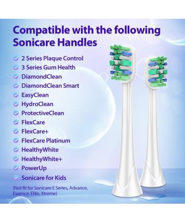 NEDIFON Replacement Toothbrush Heads for Philips Sonicare - Pack of 8 Medium to Soft Electric Brush Head Refills for DiamondClean, ProtectiveClean, EasyClean 4100, 5100, 6100 HX6250 - Buy Online on GoSupps.com