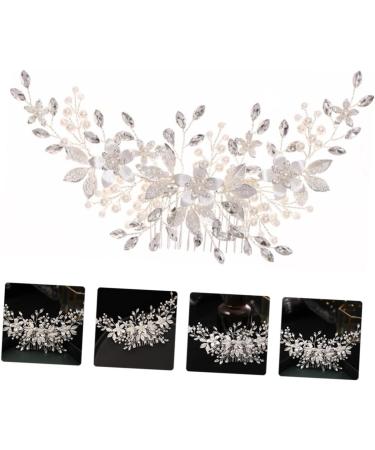 DOITOOL Alloy Pearl Hair Comb Wedding Hair Comb Hair Comb Wedding Bridal Hair Comb Bridal Pearl Headwear Tiara Imitation Pearl Headdress Bride White Accessories Imitation Pearls Iron Wire - Buy Online on GoSupps.com