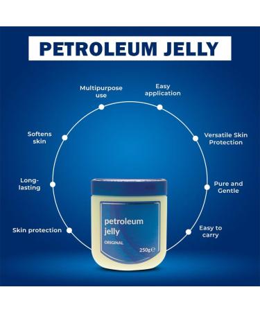 Zopper - Original Petroleum Jelly 250g - Petroleum Jelly Ideal for Cracked Dry Skin and Eczema relief Skin Protection and Healing Soothing Properties -3pk - Buy Online on GoSupps.com