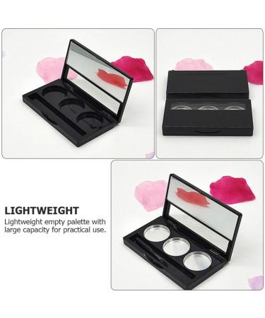 Mipcase 3pcs Empty Eyeshadow Palette Organizer - Versatile Makeup Storage with Mirror for DIY Lipstick & Eyeshadow - Buy Online on GoSupps.com