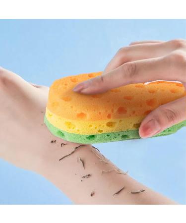 3 Pack Exfoliating Bath Sponges for Women, Men, Teenagers - Shower Body Sponge Set - Spa Quality - 3 Colors - Buy Online on GoSupps.com