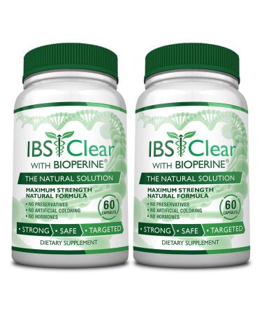 IBS Clear - 100% Natural IBS Relief with Vitamin D Psyllium Husk Fennel - 180 Capsules - 1 Bottle 2