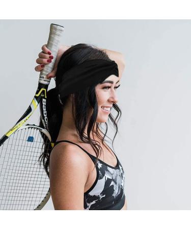 6 Pack Women's Elastic Hair Bands - Soft Turban Headbands for Yoga Sports & Everyday Wear - Buy Online on GoSupps.com