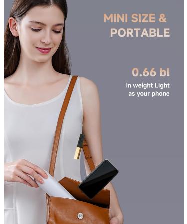 Portable Cordless Hair Straightener Brush | Mini Hot Comb for Women | 60 Mins Battery Life | USB C Rechargeable | Anti-Scald & Ion Smoothing | Lightweight Travel Essential - Buy Online on GoSupps.com