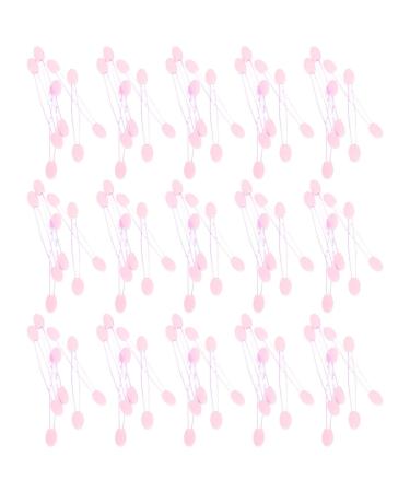 Beavorty 100pcs Eye Shadow Stick Makeup Comestic Eyeshadow Applicator Pads Cosmetic Eyeshadow Applicators Eyebrow Brush Applicator Make up Rubber Cotton Applicator Brush Pink Woman 7.5x0.5cm Pink