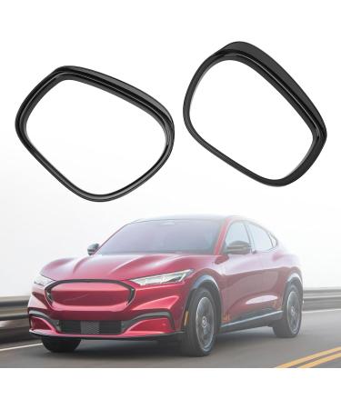 Mustang Mach E 2021-2023 Return Rain & Eyebrow Frame - Durable Scratch-Resistant Door Wing Mirror Cover in Shiny Black - Buy Online on GoSupps.com