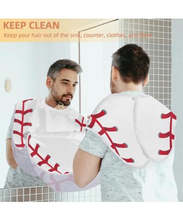 Baseball Beard Bib Apron - Ultimate Beard Hair Catcher for Men | Perfect Gift for Father's Day Anniversary & Christmas | Includes 2 Suction Cups - Buy Online on GoSupps.com
