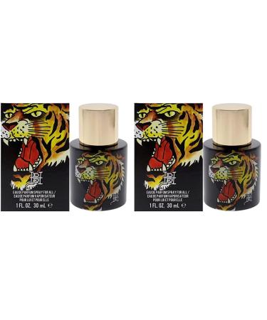 ED HARDY by Christian Audigier Tiger EDP Spray Men 1 oz (Pack of 2) 1.0 Fl Oz (Pack of 2) Perfume 1.0 Oz