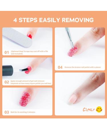2 Pack Gel Polish Remover - Fast & Safe Nail Polish Removal in 3-5 Minutes - Buy Online on GoSupps.com