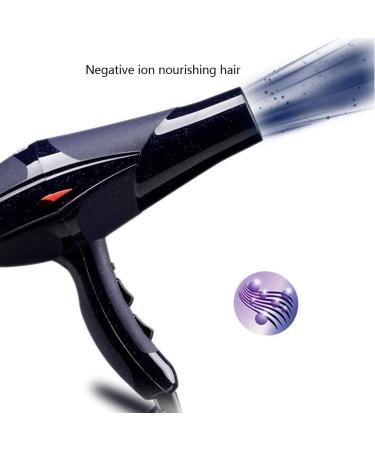 Hair Dryer 2300W Ionic Professional Blow Dryer with Air Nozzle 2 Speed 3 Heat Settings and Cool Shot Button Low Noise Hairdryer Powerful AC Motor Fast Drying Black for Home and Salon Small Gift - Buy Online on GoSupps.com