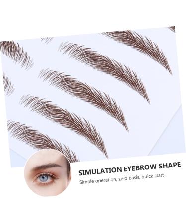 NOLITOY 4pcs Stickers Fake D Female for Hair-like Girl Imitation Brow Shaping Makeup Grooming Stimulation - Buy Online on GoSupps.com